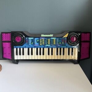 Vtg Kawasaki Electronic Keyboard Pro 37 Keys Retro Black Pink Tested Working T66